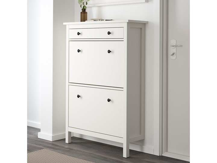 HEMNES Szafka na buty, 2 przegrody Styl Klasyczny Sosna Płyta MDF Kategoria Szafki i regały