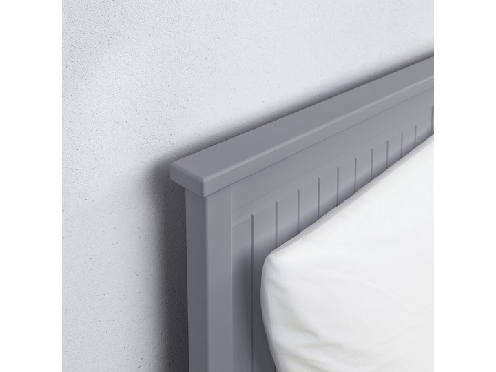 HEMNES Leżanka z 3 szufladami, 2 materace Podwójne Kolor Szary