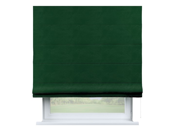 Roleta rzymska Billie, butelkowa zieleń, szer.100 × dł.170 cm, Posh Velvet Kategoria Rolety