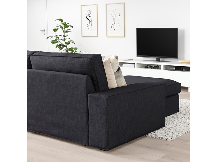 KIVIK Sofa narożna 5-osobowa Stała konstrukcja Szerokość 347 cm Wysokość 83 cm Wysokość 45 cm Szerokość 257 cm Boki Z bokami