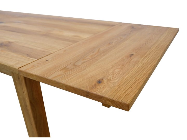 Stół dębowy Natur 140 + 2x40cm Soolido Meble Ceramika Drewno Szerokość 90 cm Metal Kamień Długość 140 cm Styl Nowoczesny