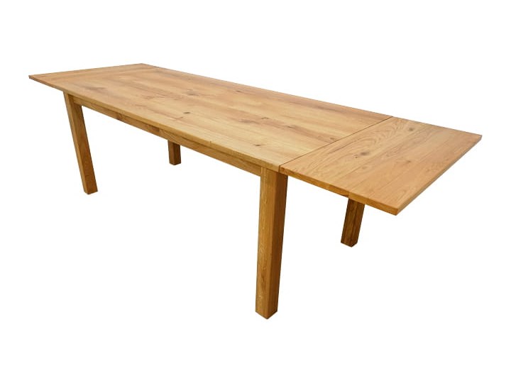 Stół dębowy Natur 140 + 2x40cm Soolido Meble Metal Długość 140 cm Drewno Ceramika Szerokość 90 cm Kamień Styl Minimalistyczny Pomieszczenie Stoły do jadalni