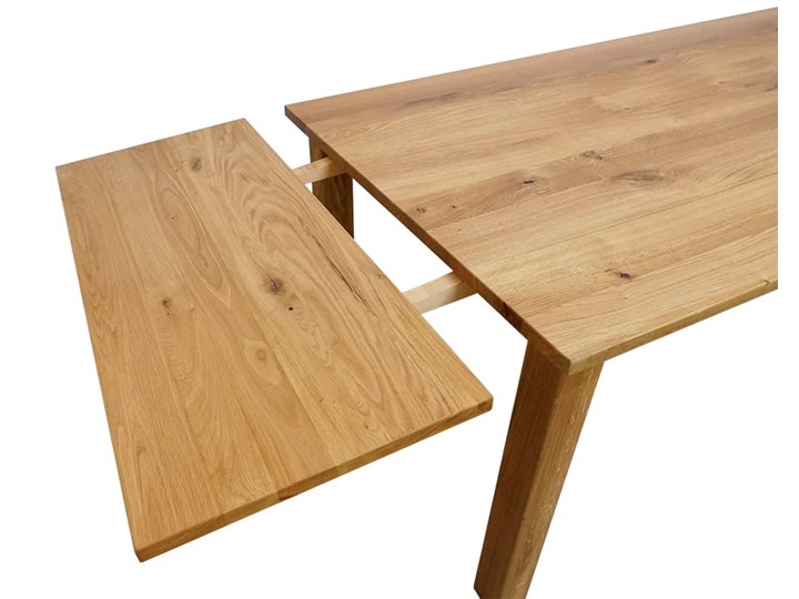 Stół dębowy Natur 180 + 2x40cm Soolido Meble Drewno Długość 180 cm Pomieszczenie Stoły do jadalni Szerokość 90 cm Szerokość 80 cm Kategoria Stoły kuchenne