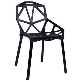 Krzesło nowoczesne VECTOR - zestaw 4 sztuki - czarny