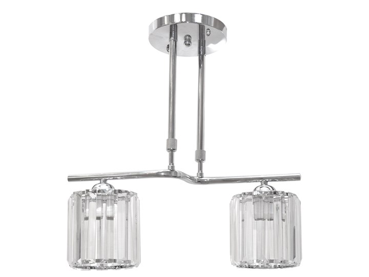 Nowoczesny żyrandol MILANO W-HY 305/2 Metal Lampa z kloszem Kolor Srebrny Kategoria Lampy wiszące