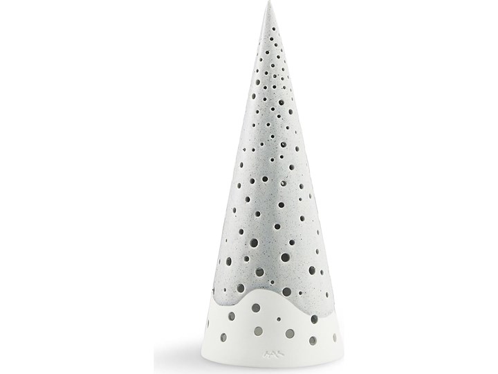 Świecznik w kolorze szarym - wys. 25,5 cm