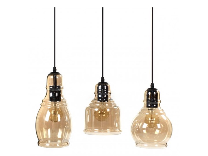 Lampa wisząca LOUISVILLE 3 11122 Lumenq 11122 | SPRAWDŹ RABAT W KOSZYKU ! Szkło Lampa z kloszem Kolor Beżowy Styl Industrialny
