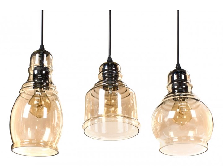 Lampa wisząca LOUISVILLE 3 11122 Lumenq 11122 | SPRAWDŹ RABAT W KOSZYKU ! Lampa z kloszem Szkło Kolor Czarny