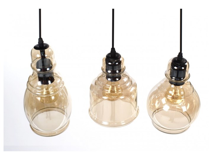 Lampa wisząca LOUISVILLE 3 11122 Lumenq 11122 | SPRAWDŹ RABAT W KOSZYKU ! Lampa z kloszem Szkło Kolor Beżowy Kolor Czarny
