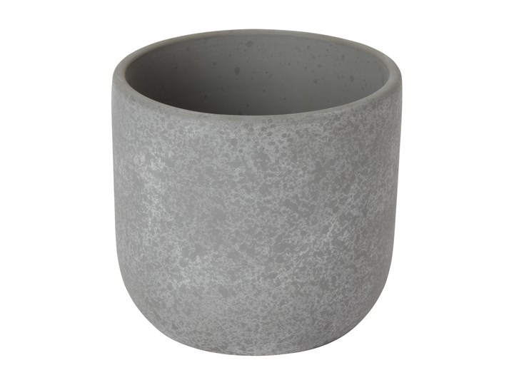 Doniczka ceramiczna GoodHome ozdobna 9 cm speckle Ceramika Kategoria Doniczki i kwietniki Doniczka na kwiaty Kolor Szary