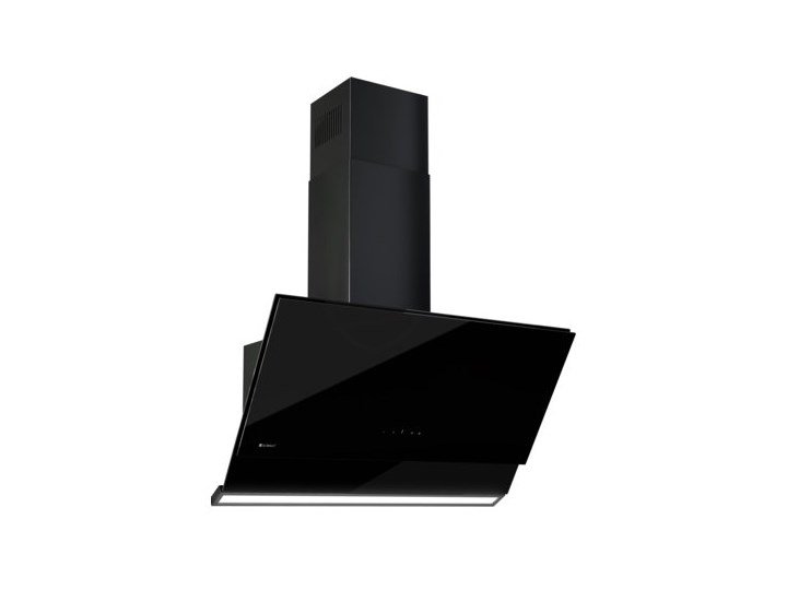 Okap GLOBALO Zenesor 90.1 Czarny Sterowanie Elektroniczne Szerokość 90 cm Okap przyścienny Poziom hałasu 65 dB