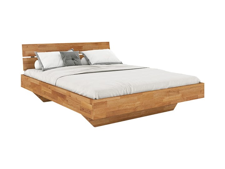 Łóżko dębowe FLOW Style (180x200) Soolido Meble Drewno Liczba miejsc Dwuosobowe Łóżko drewniane Zagłówek Z zagłówkiem