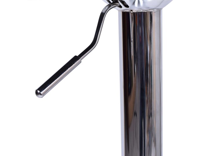 Krzesło obrotowe Arako białe Wysokość 107 cm Pomieszczenie Kuchnia Wysokość 90 cm Wysokość 87 cm Głębokość 38 cm Wysokość 112 cm Skóra ekologiczna Wysokość siedziska 61 cm