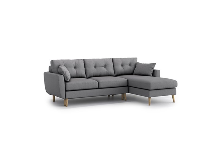 Narożnik Harris z szezlongiem i funkcją spania (uniwersalny), Gris Wysokość 85 cm Szerokość 244 cm Materiał obicia Tkanina