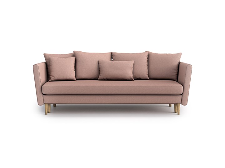 Sofa Joleen 3 osobowa z funkcją spania, Marshmallow Głębokość 88 cm Typ Gładkie
