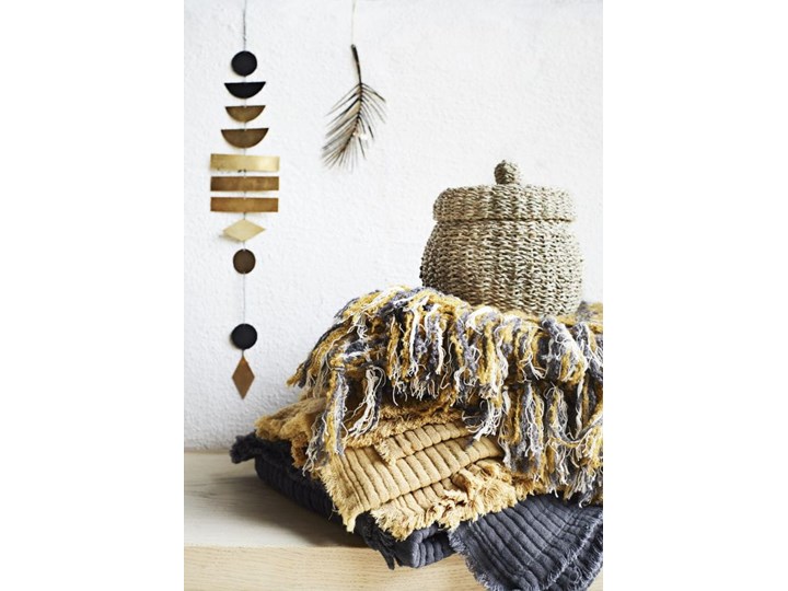 PLED BOHO Z FRĘDZLAMI MADAM STOLTZ Koc 125x150 cm Bawełna Kategoria Koce i pledy
