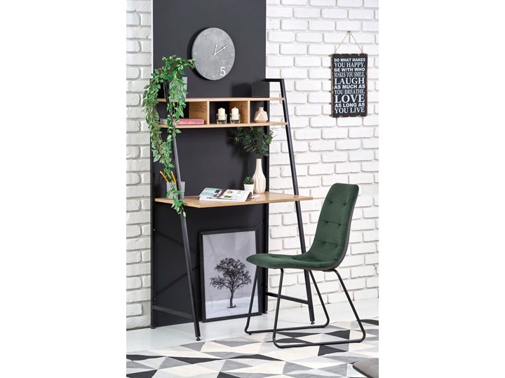 Loftowe biurko Lusso 3X - dąb sonoma Biurko drabina Głębokość 46 cm Szerokość 84 cm Styl Industrialny
