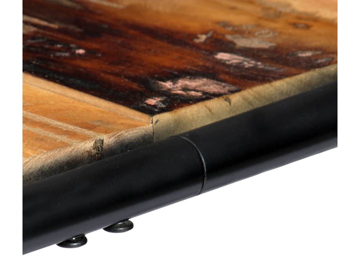 Stół z drewna odzyskanego Relond 2X – wielokolorowy Szerokość 60 cm Długość 60 cm Drewno Wysokość 76 cm Długość 118 cm Styl Vintage