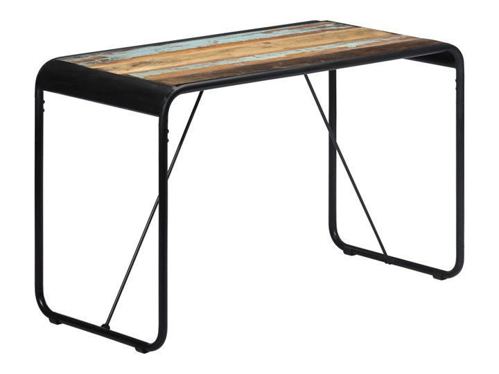 Stół z drewna odzyskanego Relond 2X – wielokolorowy Szerokość 60 cm Długość 118 cm Wysokość 76 cm Długość 60 cm Drewno Styl Industrialny