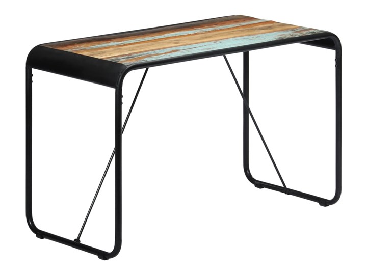 Stół z drewna odzyskanego Relond 2X – wielokolorowy Długość 60 cm Szerokość 60 cm Długość 118 cm Wysokość 76 cm Drewno Kolor Brązowy