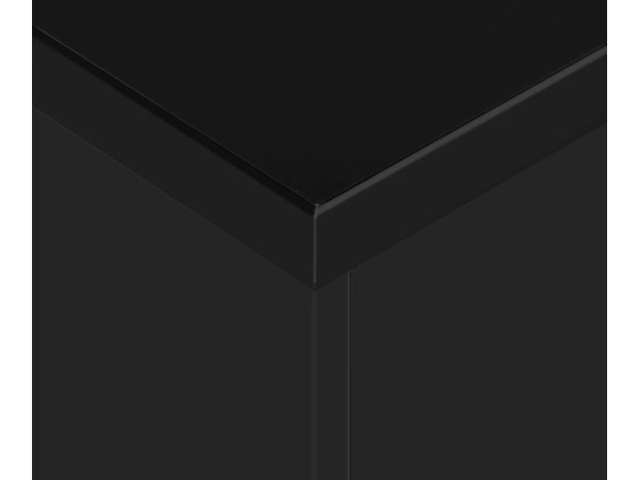 Stół rozkładany Bares – czarny Wysokość 75 cm Płyta MDF Stal Szerokość 90 cm Długość 175 cm Długość 90 cm  Rozkładanie