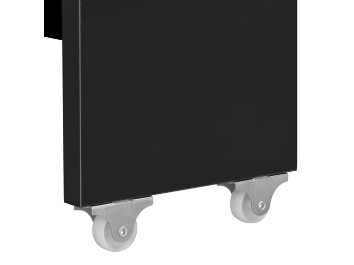 Stół rozkładany Bares – czarny Szerokość 90 cm Stal Wysokość 75 cm Długość 90 cm Długość 175 cm Płyta MDF Kształt blatu Prostokątny
