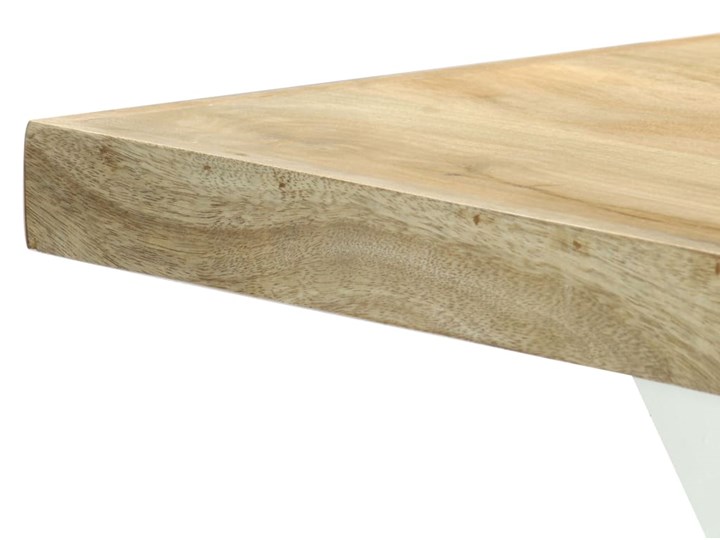 Industrialny stół z mango Lenis – jasny brąz i biały Długość 90 cm Drewno Długość 180 cm Kolor Brązowy Wysokość 76 cm Szerokość 90 cm Kategoria Stoły kuchenne