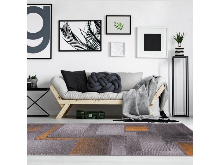 Dywan Meteo Patts 160 x 230 cm złoty Kategoria Dywany Syntetyk Dywany Prostokątny 160x230 cm Wzór Geometryczny