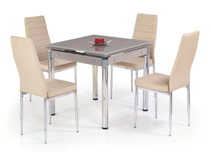 Rozkładany stół szklany Cuber 7 kolorów Stoły kuchenne Stół szklany kuchenny CRISTAL salon stoły 150x90 579 zł