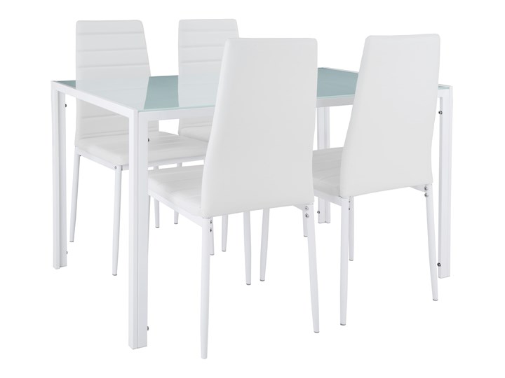 Zestaw mebli do jadalni Berlin - biały Liczba krzeseł 4 krzesła