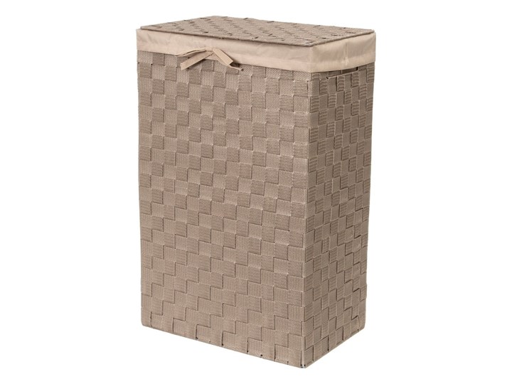 Brązowy kosz na pranie z pokrywką Compactor Laundry Basket Linen, wys. 60 cm Kategoria Kolor Beżowy