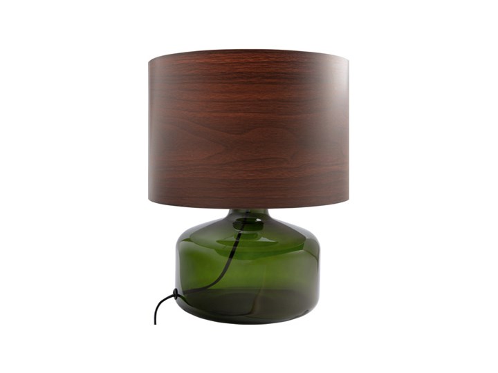 Lampa stołowa Somo Kolor Zielony Lampa z abażurem Kolor Brązowy