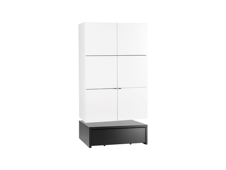 Szafa 2-drzwiowa z podestem 106x95 Płyta MDF Kategoria Szafy do garderoby