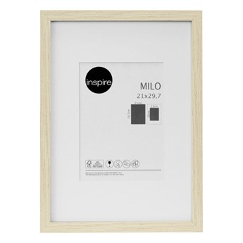 Rama na zdjęcia Milo 21 x 29.7 cm dąb MDF Inspire