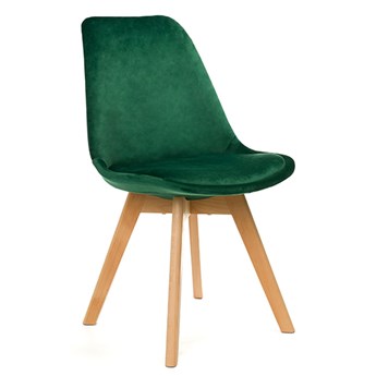 Krzesło skandynawskie zielone ART132C welur #36, #56