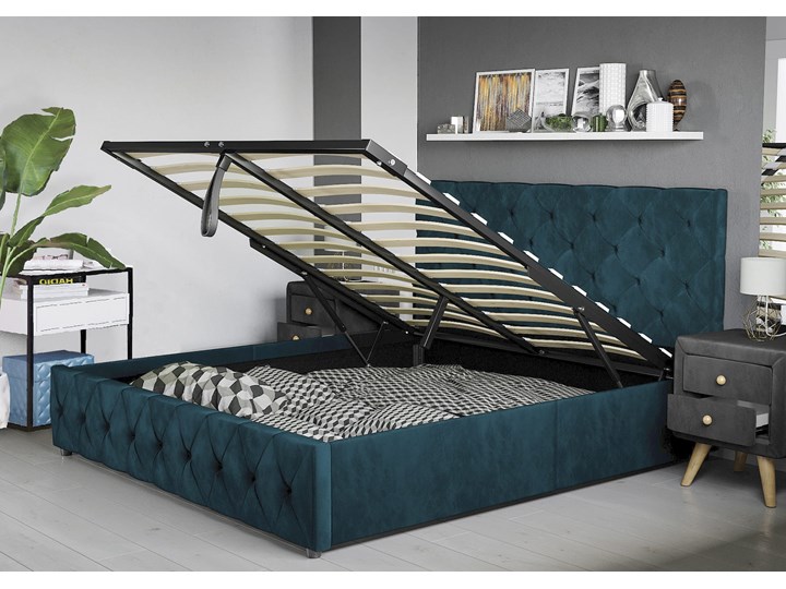 ŁÓŻKO TAPICEROWANE DO SYPIALNI 160X200 SFG007A WELUR #77