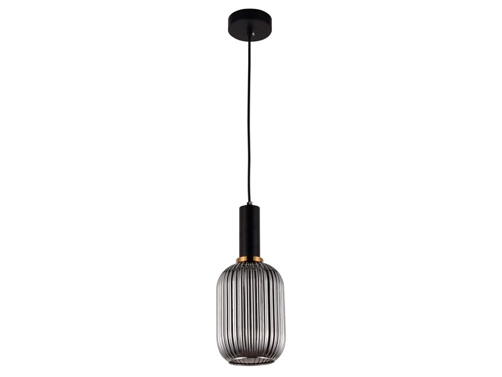 LAMPA WISZĄCA LOFT DYMIONA RICO Mosiądz Lampa z abażurem Metal Lampa z kloszem Szkło Styl Nowoczesny
