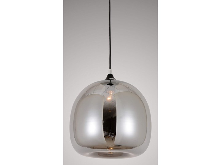 NOWOCZESNA LAMPA WISZĄCA SKANDYNAWSKA SZARA CESIO Chrom Lampa z kloszem Szkło Metal Lampa z abażurem Styl Nowoczesny Styl Industrialny