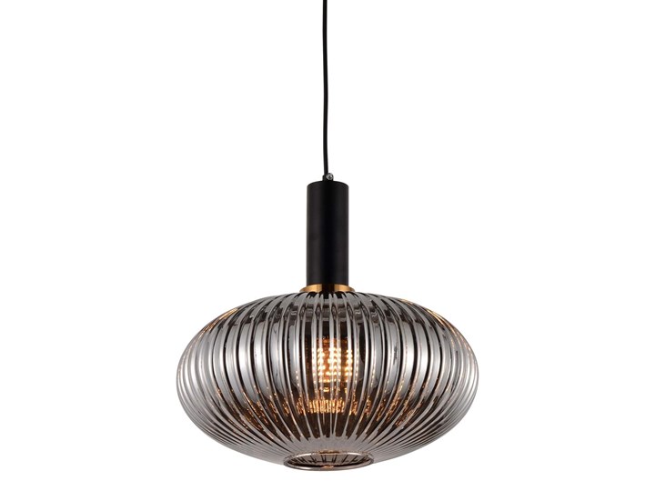 LAMPA WISZĄCA LOFT DYMIONA FLORI Szkło Mosiądz Lampa z kloszem Metal Kolor Czarny