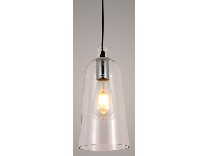 NOWOCZESNA LAMPA WISZĄCA SZKLANA NORDICA Chrom Szkło Metal Lampa z abażurem Lampa z kloszem Kategoria Lampy wiszące