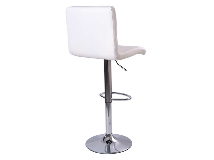 Krzesło obrotowe Arako białe Wysokość 112 cm Wysokość 87 cm Pomieszczenie Kuchnia Skóra ekologiczna Głębokość 38 cm Wysokość 90 cm Wysokość 107 cm Wysokość siedziska 83 cm