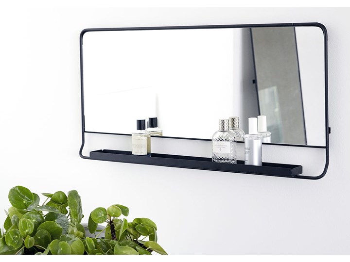 LUSTRO CHIC HOUSE DOCTOR Pomieszczenie Sypialnia Lustro z półką Prostokątne Lustro z ramą Ścienne Pomieszczenie Łazienka