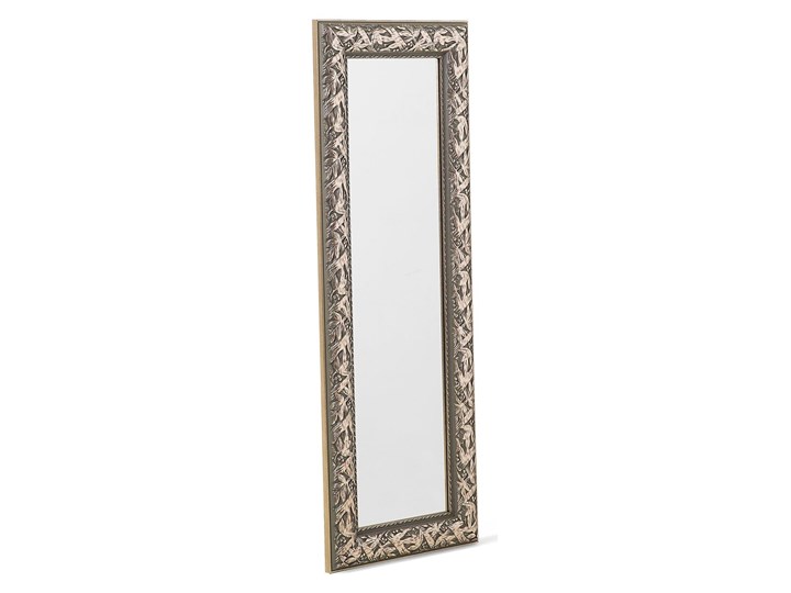 Lustro ścienne wiszące złote 51 x 141 cm ozdobna postarzana rama salon sypialnia styl klasyczny francuski Prostokątne Kolor Złoty Lustro z ramą Styl Vintage
