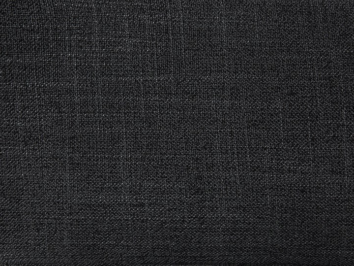 Łóżko ciemnoszare tapicerowane 180 x 200 cm ze stelażem wezgłowiem i zanóżkiem Łóżko tapicerowane Kolor Czarny