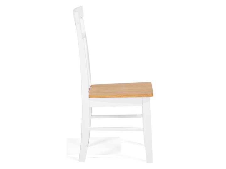 Beliani Zestaw mebli do jadalni 4-osobowy drewniany biały stół 120 x 75 cm 4 krzesła nowoczesny Kategoria Stoły z krzesłami