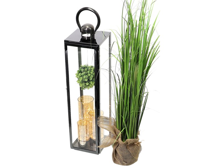 LATARNIA CHROMOWANA METALOWA SREBRNA 70CM Lampion Świeca Kategoria Świeczniki i świece