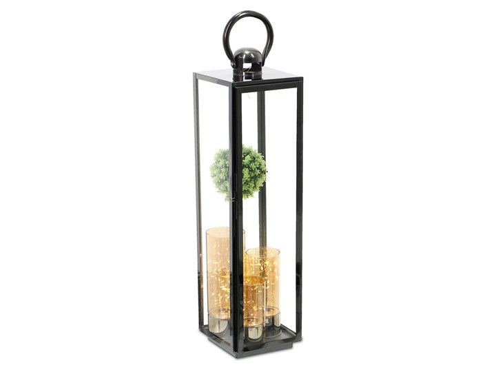 LATARNIA CHROMOWANA METALOWA SREBRNA 70CM Świeca Lampion Kategoria Świeczniki i świece