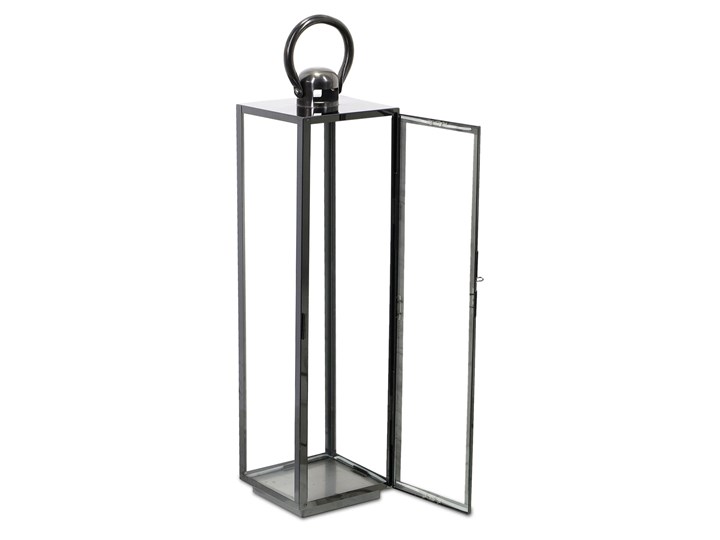 LATARNIA CHROMOWANA METALOWA SREBRNA 70CM Świeca Lampion Kategoria Świeczniki i świece