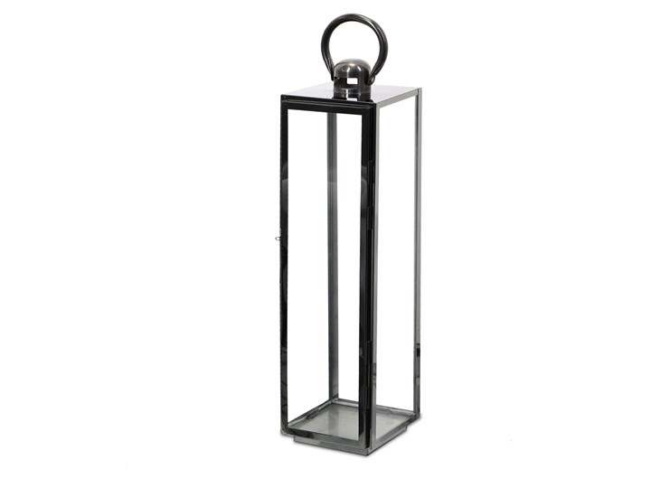 LATARNIA CHROMOWANA METALOWA SREBRNA 70CM Kategoria Świeczniki i świece Lampion Świeca Kolor Srebrny