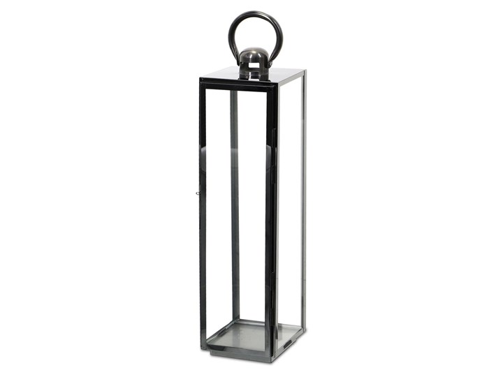 LATARNIA CHROMOWANA METALOWA SREBRNA 70CM Lampion Świeca Kategoria Świeczniki i świece